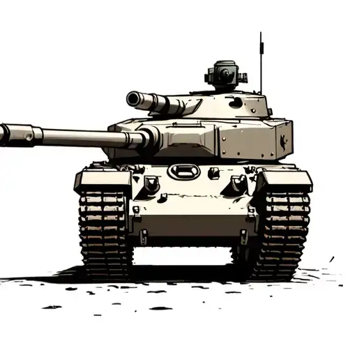 Army Tank tattoo design idea
