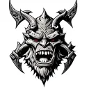 warhammer ork tattoo design idea