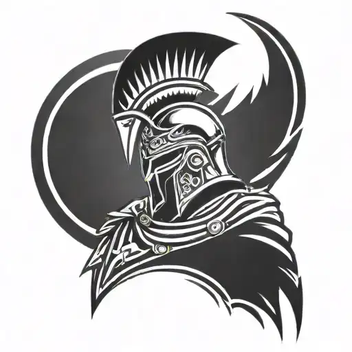 300 movie spartan tattoo design idea