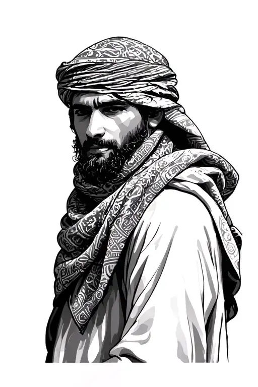 Keffiyeh tattoo design idea