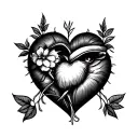 Self righteous, hard working, following dreams, following heart tattoo design idea