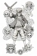 one piece anime,  pink Floyd, hellsing anime, manutd tattoo design idea