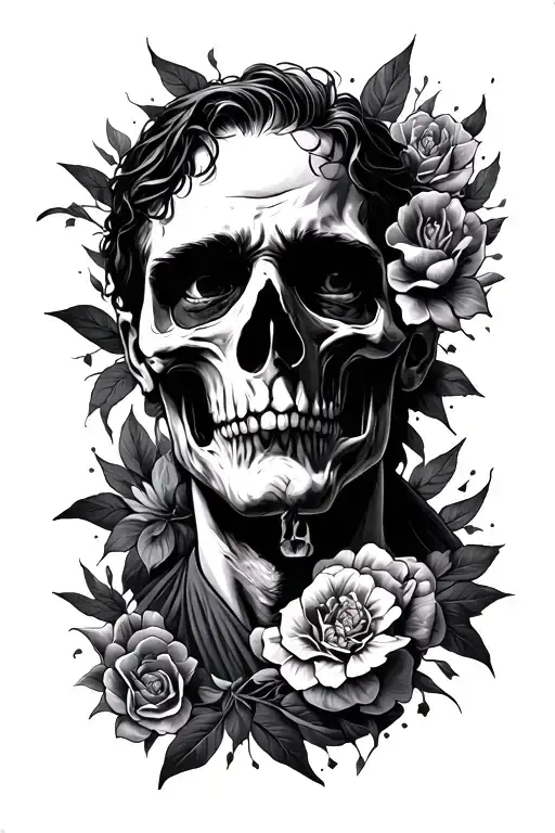 pain journey suffered healing male tattoo design idea