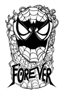 "Spidey forever" spiderman logo tattoo design idea
