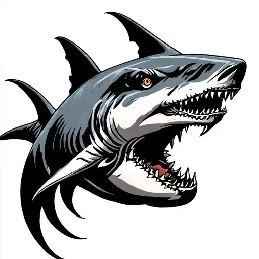 Celtic Shark tattoo design idea