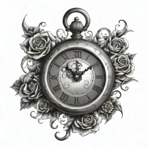 Birth Clock tattoo design idea