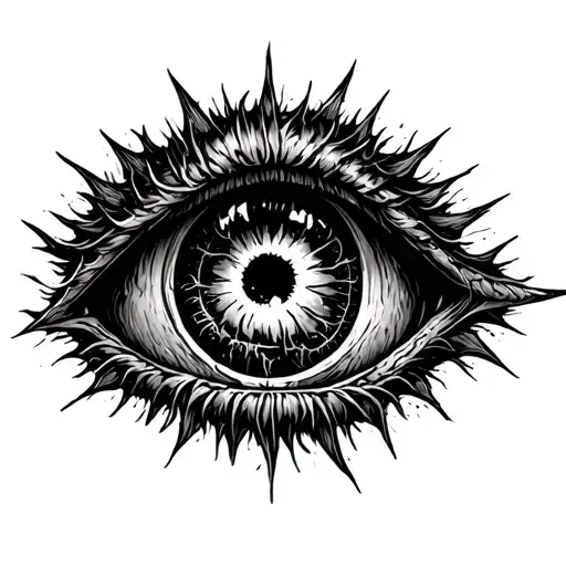 Eye of Ctulhu from game terraria  tattoo design idea