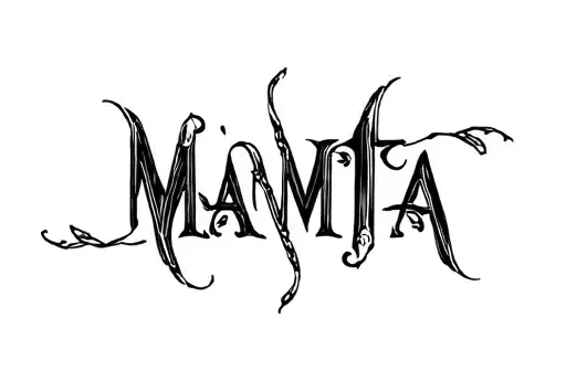 "MAMTA " tattoo design idea