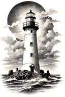lighthouse tattoo design idea