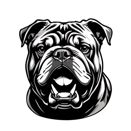 usmc bulldog tattoo design idea