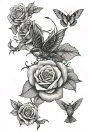 maverick and rose tattoo design idea