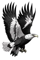 eagle soaring tattoo design idea