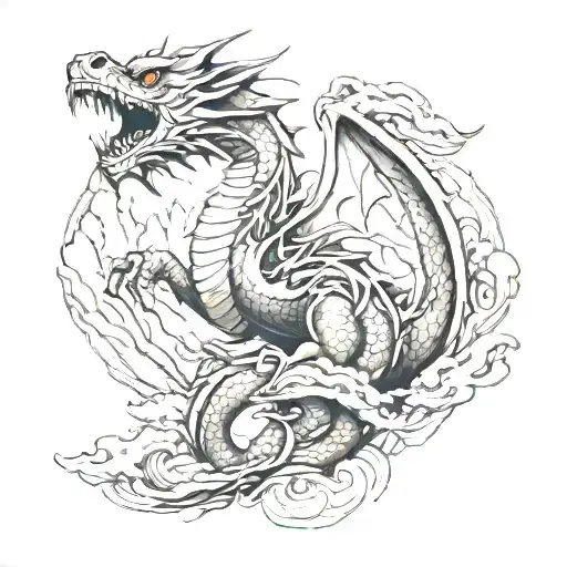 mountains dragon tattoo design tattoo design idea