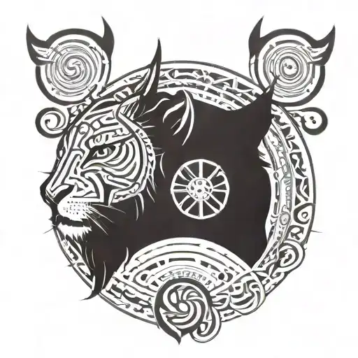 A tattoo of a narrow-minded person with eyes closed, symbolizing introspection and self-reflection. Zodiac Sign is Leo tattoo design idea