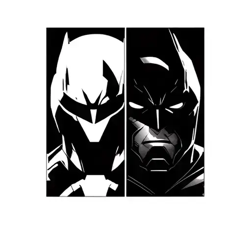 ironman arc reactor,batman and moonknight tattoo design idea