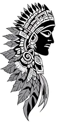 Aztec tattoo design idea