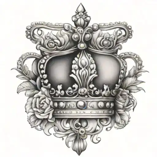 royal queen crown tattoo design inspired tattoo design idea