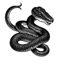 Mexican Snake tattoo design idea