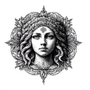 trinacria symbol tattoo design idea