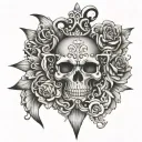 chrome hearts tattoo design idea
