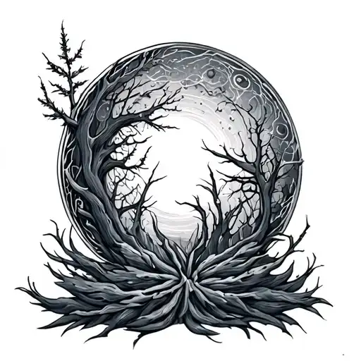 Winter Solstice tattoo design idea