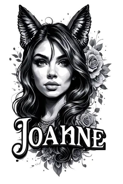 the name joanne  tattoo design idea