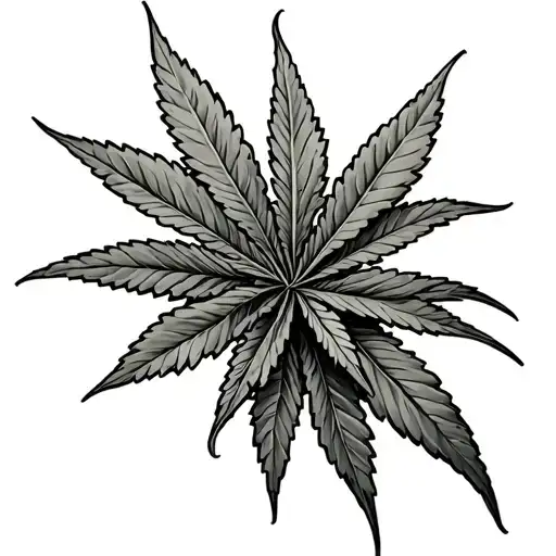 420 friendly Call tattoo design idea