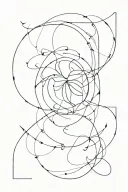 spin towards the bottom tattoo design idea