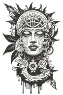 Nirvana, grunge tattoo design idea