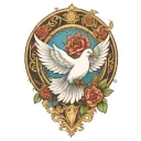 dove tattoo design idea