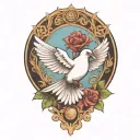 dove tattoo design idea