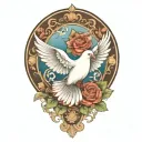 dove tattoo design idea