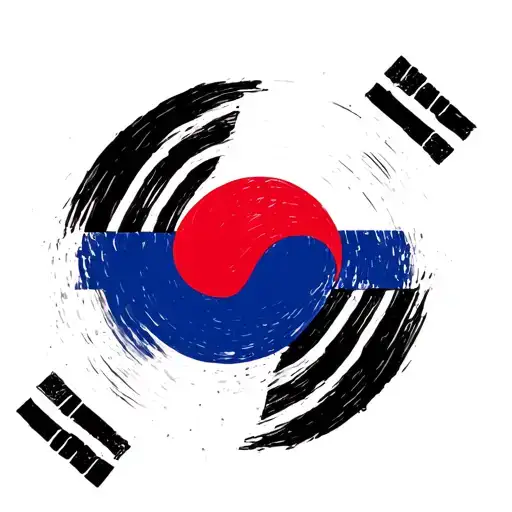 Korean Flag tattoo design idea