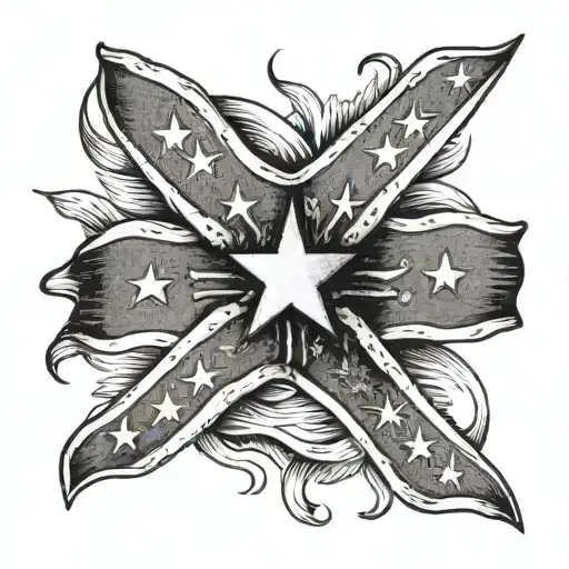 Rebel Flag tattoo design idea