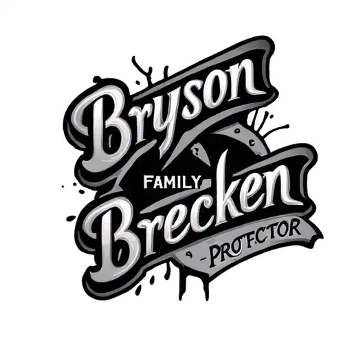 "Bryson Brecken" Family Protector tattoo design idea