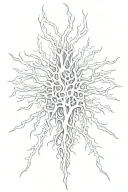 veins like a power tattoo design idea