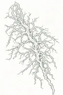 veins like a power tattoo design idea