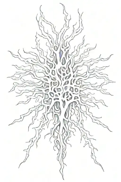 veins like a power tattoo design idea