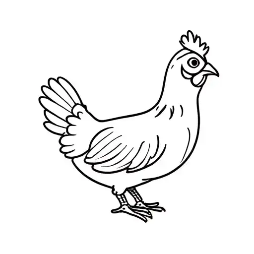 pepe the chicken tattoo design idea