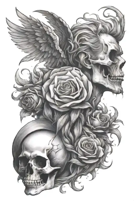 struggle, agony yet love, truth speaking invincible tattoo design idea