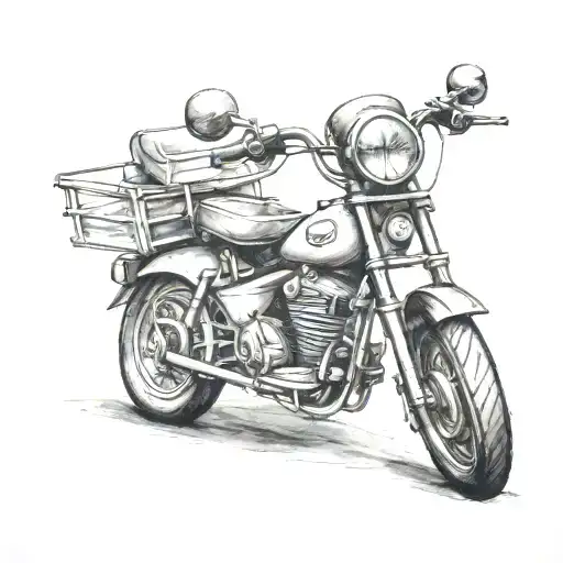 tricycle tattoo design idea