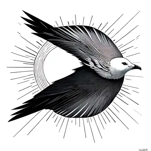 gull tattoo design idea