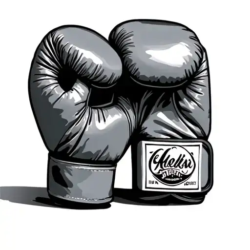 boxing glove tattoo design idea