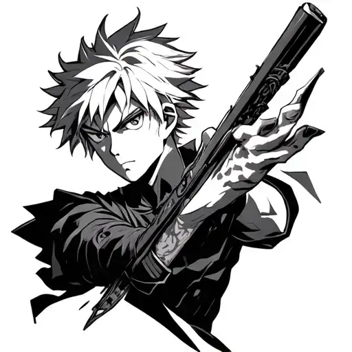 Katsuki Bakugo tattoo design idea