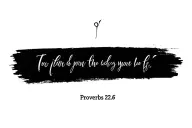bible verse proverbs 22:6 tattoo design idea