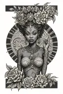 oshun tattoo design idea