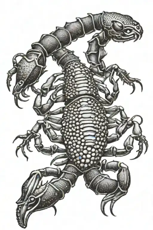 Pretty Scorpion tattoo design idea