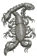 Pretty Scorpion tattoo design idea