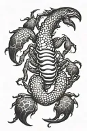 Pretty Scorpion tattoo design idea