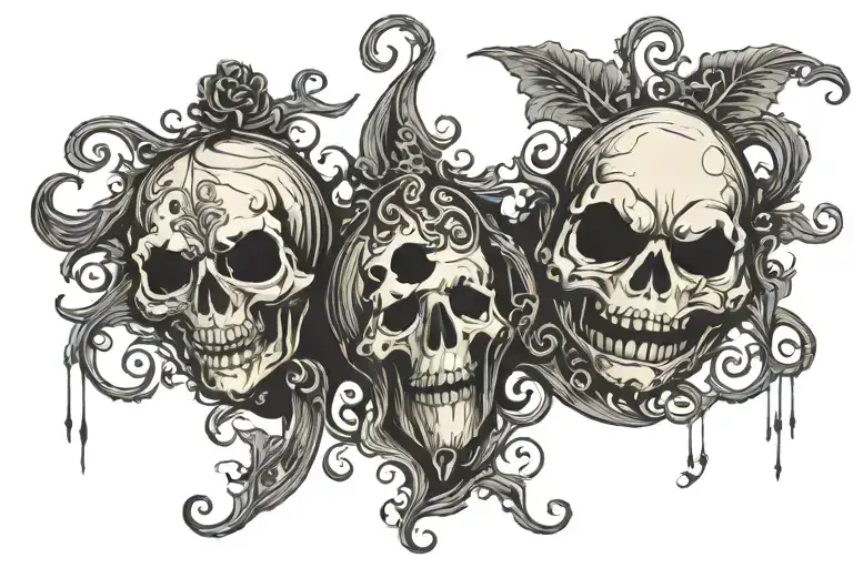 dancing potato tattoo design idea